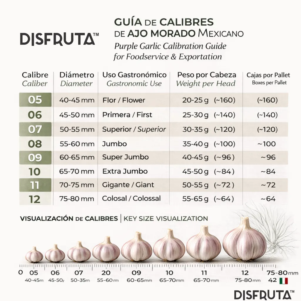 Garlic Size Chart Disfruta™.webp