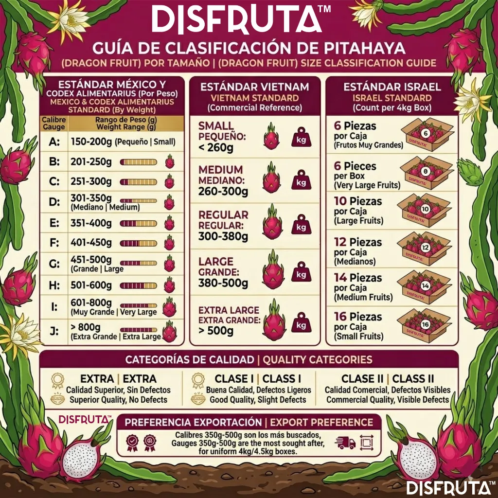 Dragon Fruit Size Chart Disfruta™.webp