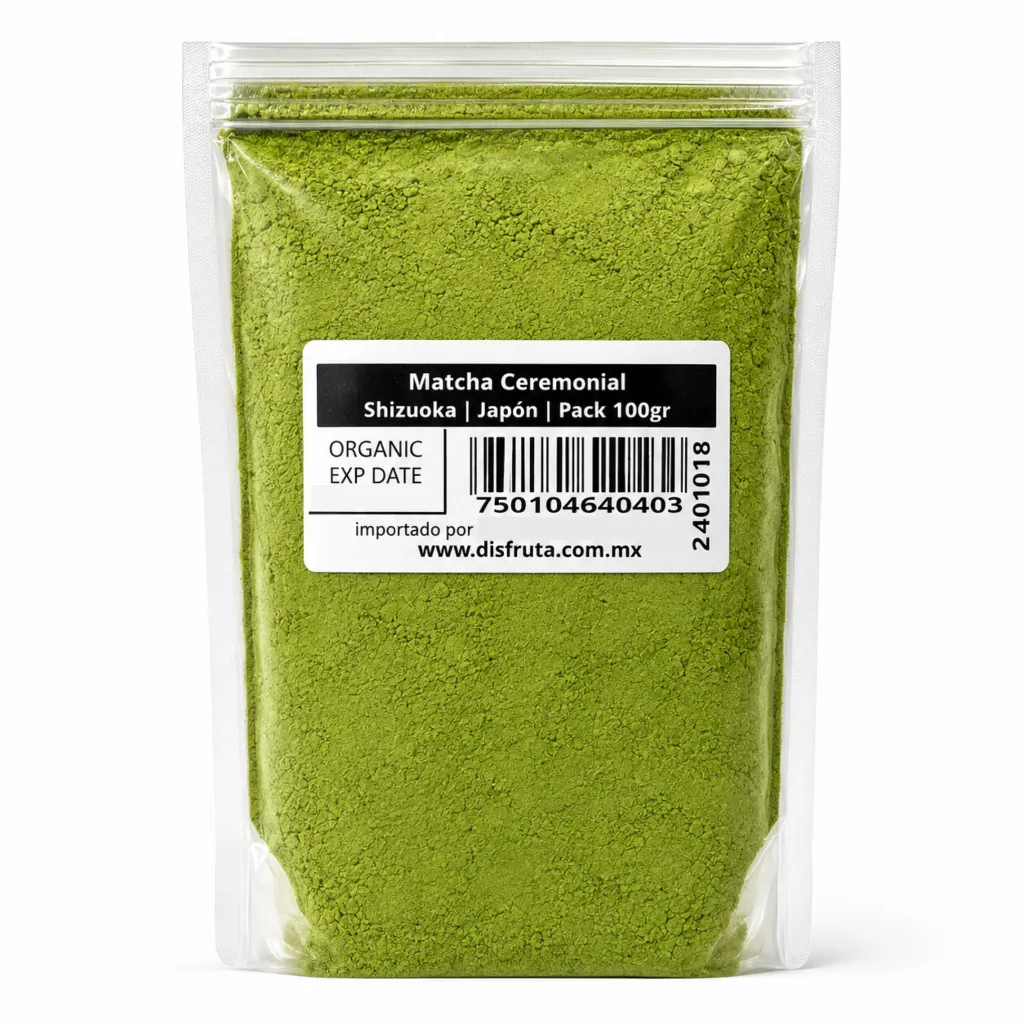 Matcha Ceremonial Shizuoka Japón Pack100gr Disfruta™.webp