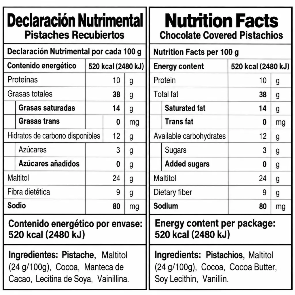 Pistache & Chocolate Nutrition Facts.webp