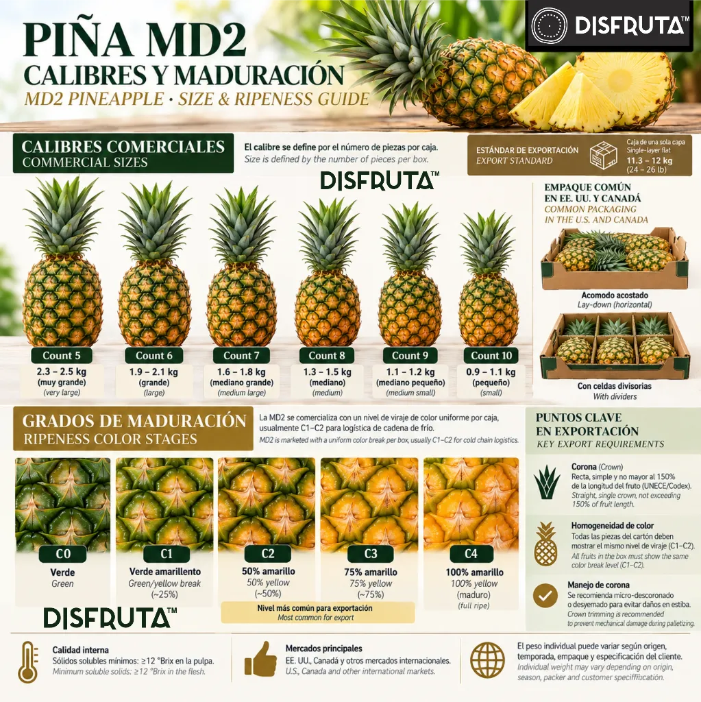 Pineapple Size Chart & Ripeness Guide.webp