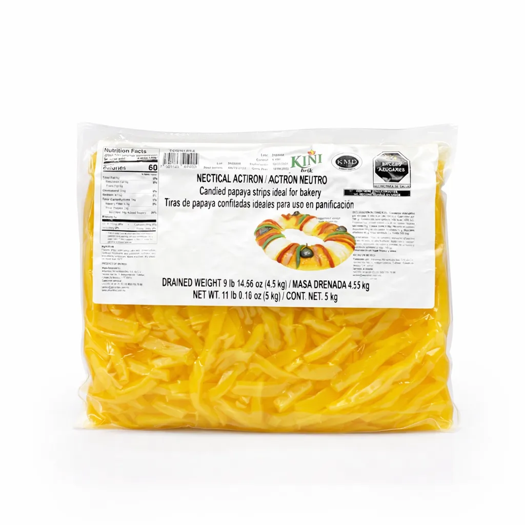 Yellow Candied Acitron Strips | Kiny® | Brik 5Kg