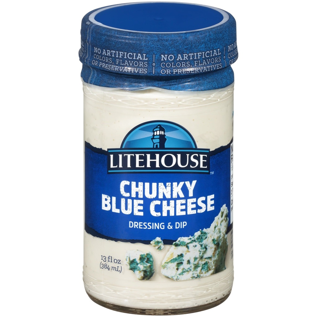 Chunky Blue Cheese Dressing & Dip | Litehouse® | U.S.A. | 13 OZ                                                   