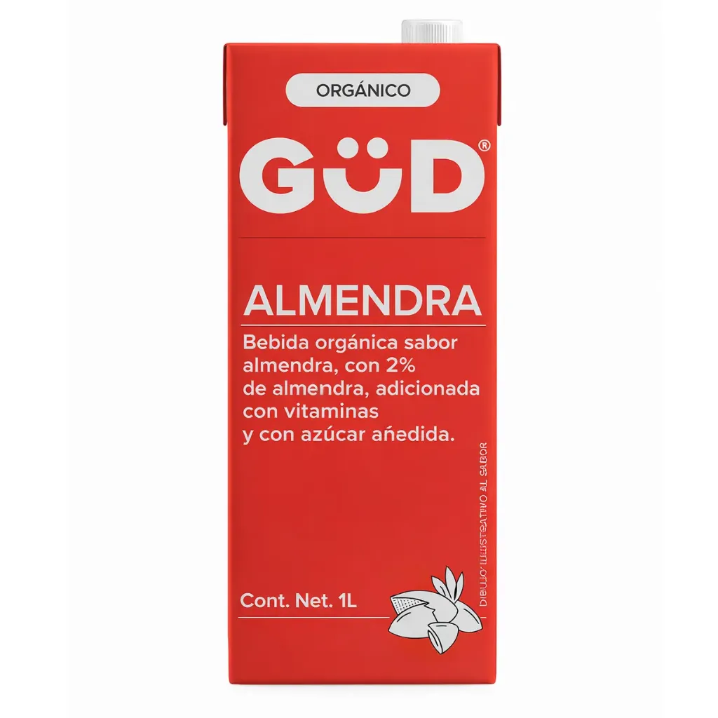 Organic Almond Drink | Non Sugar Added | GüD® | 1L                                                                   