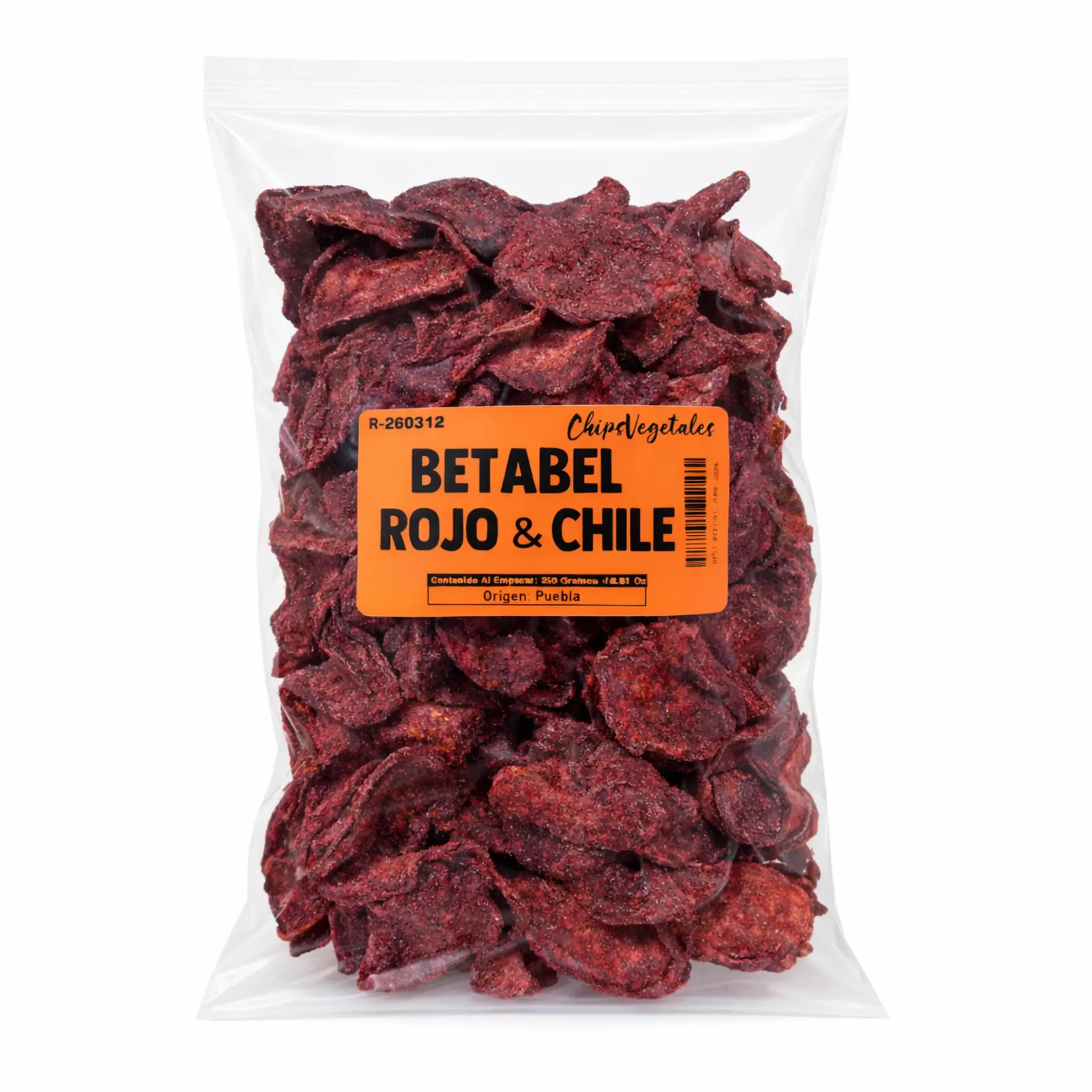 Betabel & Chile | Veggie Chips | Puebla | Pack 250Gr                                                                               