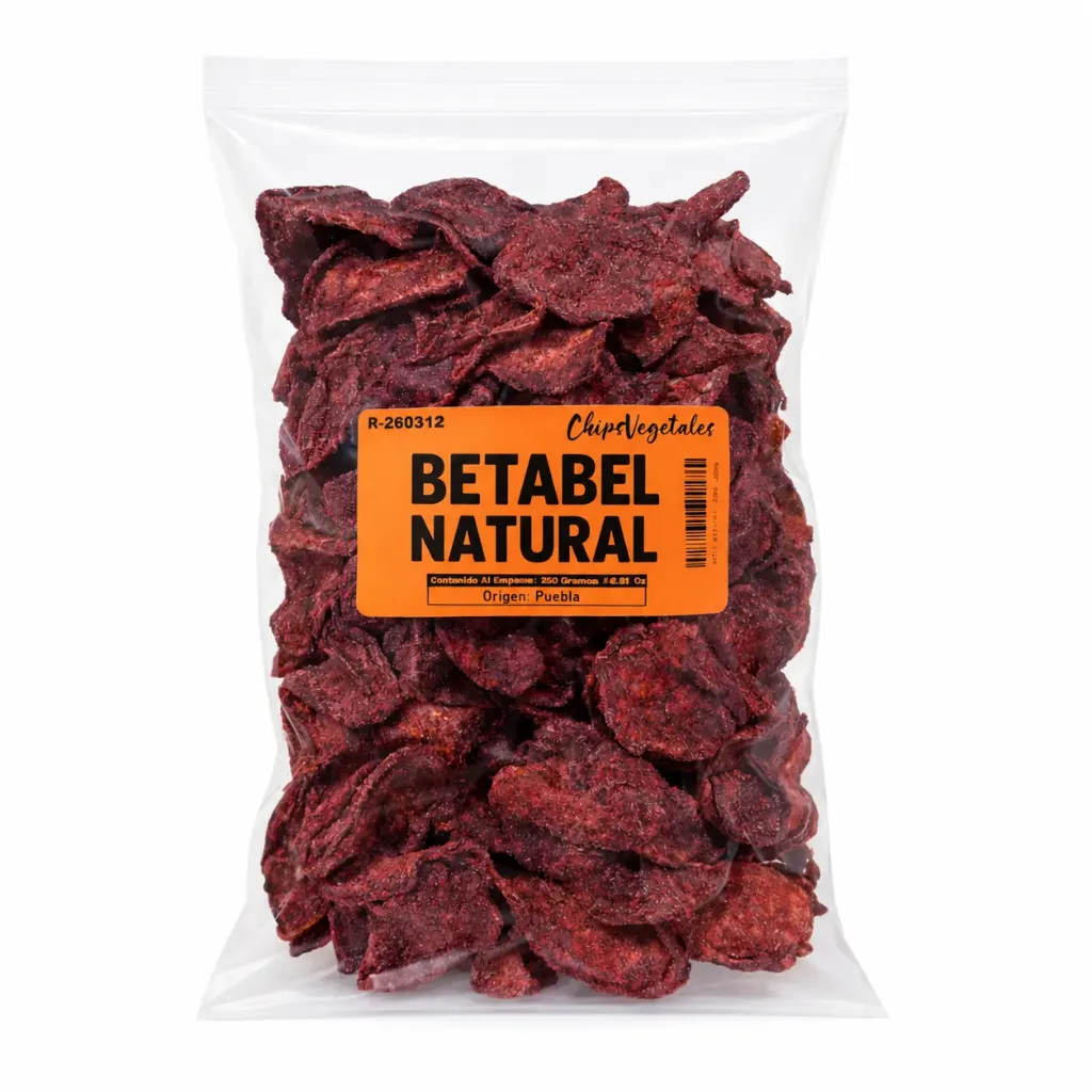 Beetroot  Chips Slices  | Veggie Chips  | Puebla | Pack 250Gr                                                                               