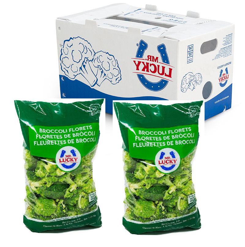 Broccoli Florets & Stems| Mr. Lucky® | Guanajuato |  CTN-BX 10 Pack /3Lb                                                                               