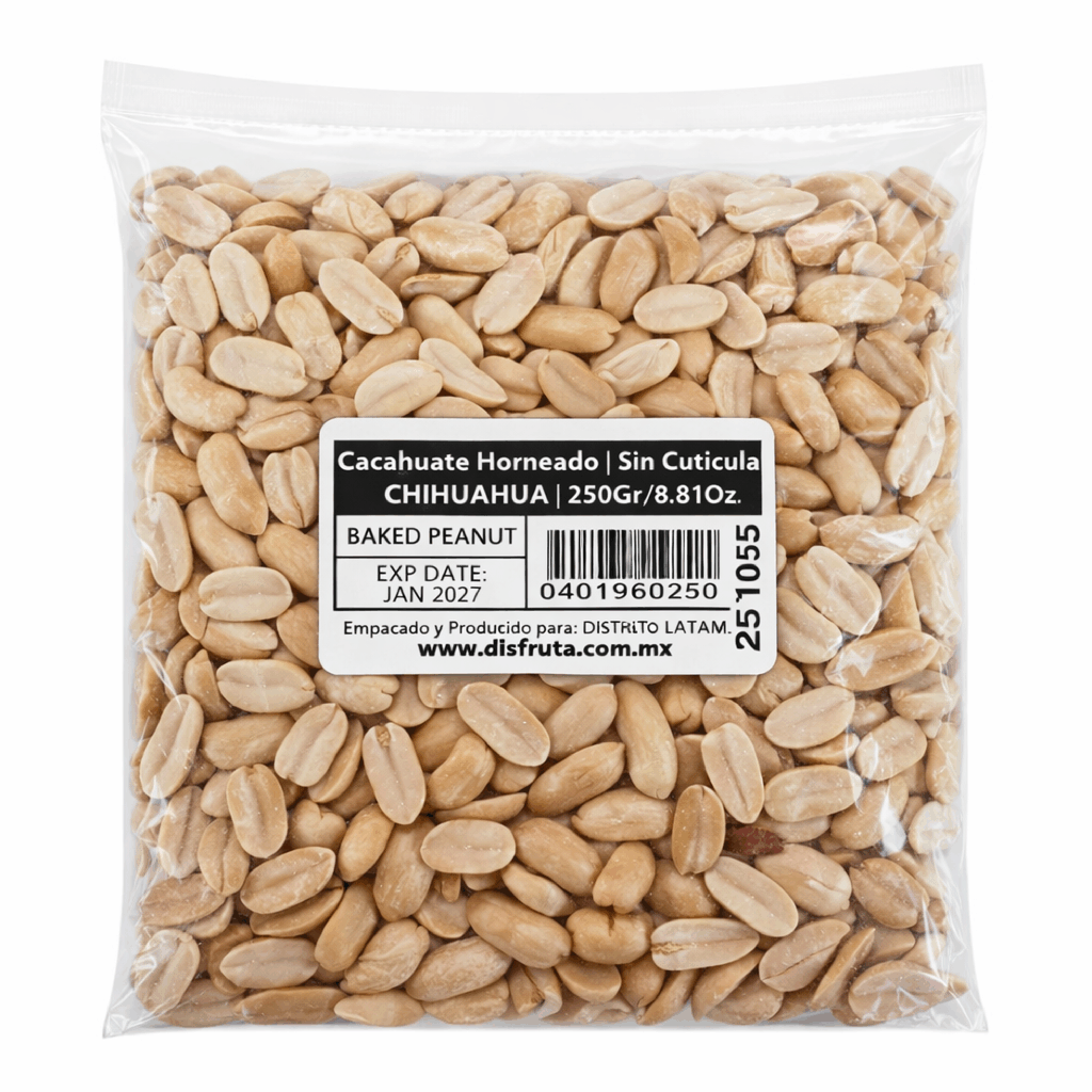 Cacahuate Runner Horneado | Sin Cutícula  | Chihuahua | Pack 250Gr                                                                               