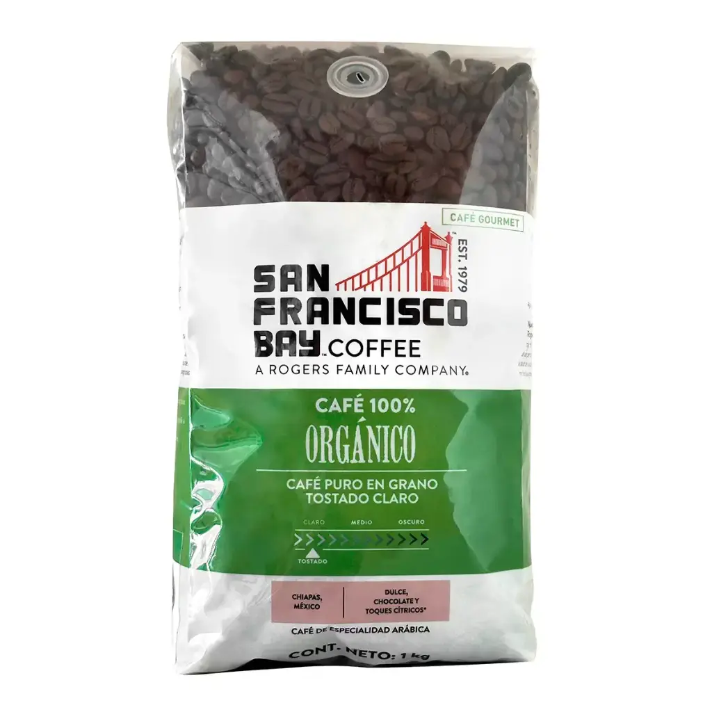 Organic Coffee Beans | Green Label |  San Francisco Bay® | Chiapas |Pack 2.2Lb                                                                              