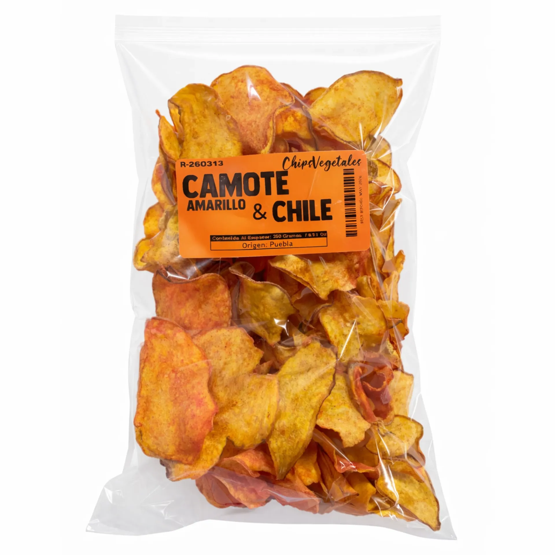 Chilli Spiced Sweet Potatoe Chips  | Veggie Chips |  Puebla | Pack 8.81Oz                                              