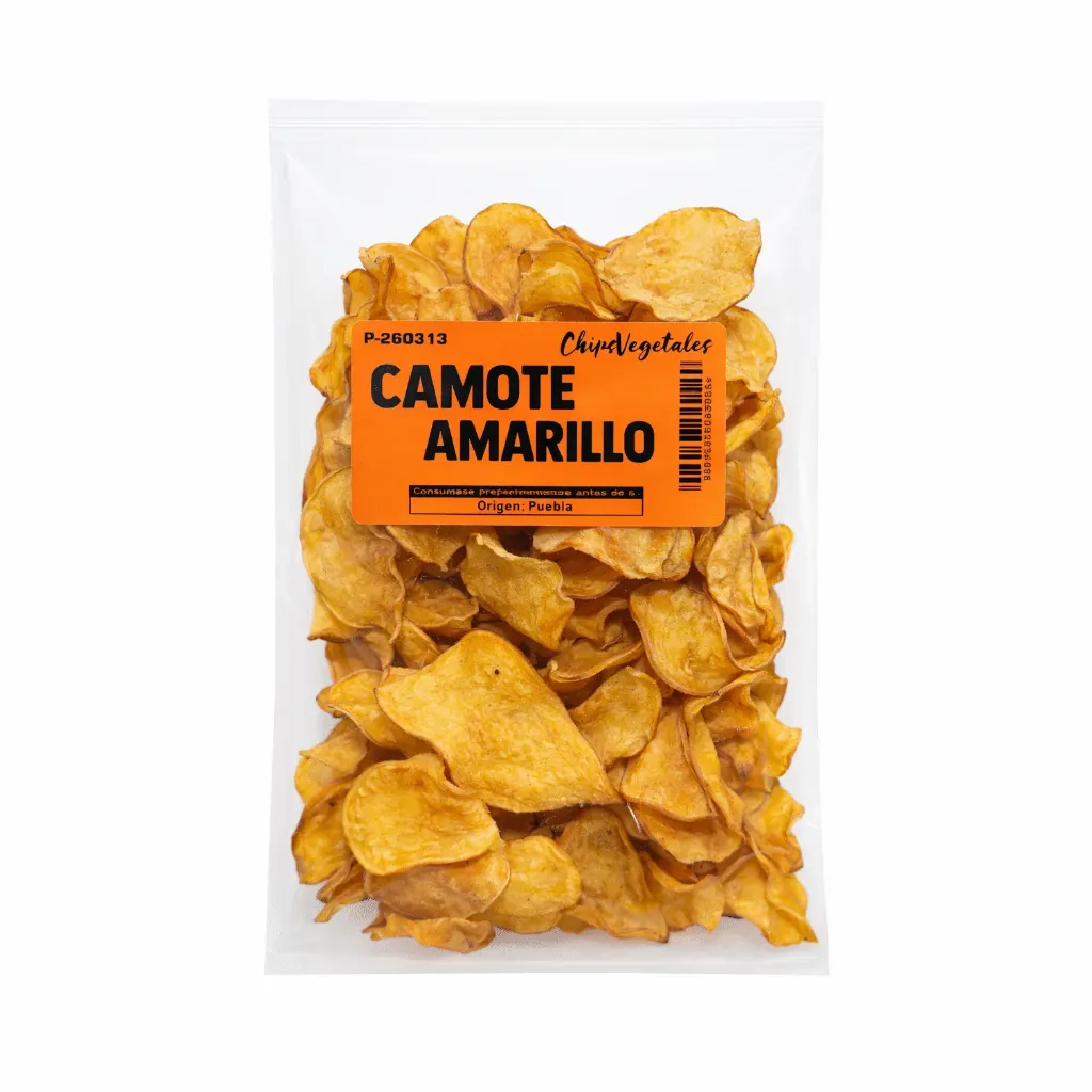 Camote Amarillo Natural | Veggie Chips | Puebla | Pack 250Gr
