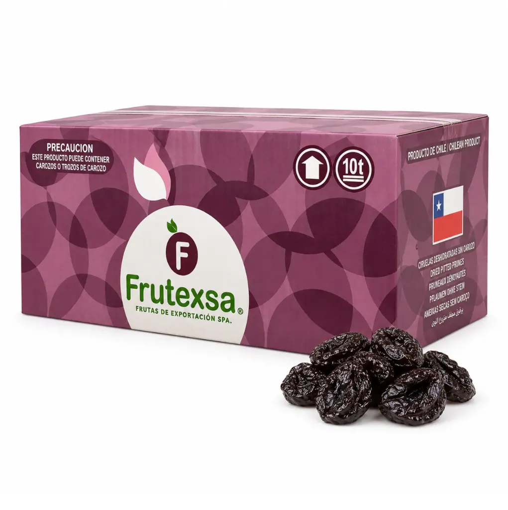 Ciruela Deshidratada D'Angen | Sin Carozo | Frutexsa® | C #40/50 | Chile | C-CTN 10Kg