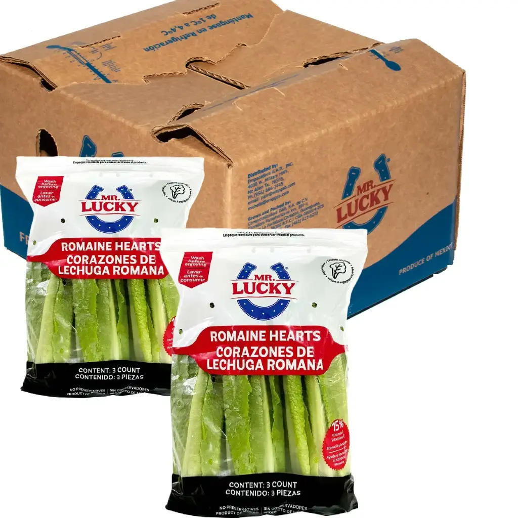 Corazones de Lechuga Romana | Mr. Lucky ® | Guanajuato |  C-CTN 12 Pack X 3                                                                             