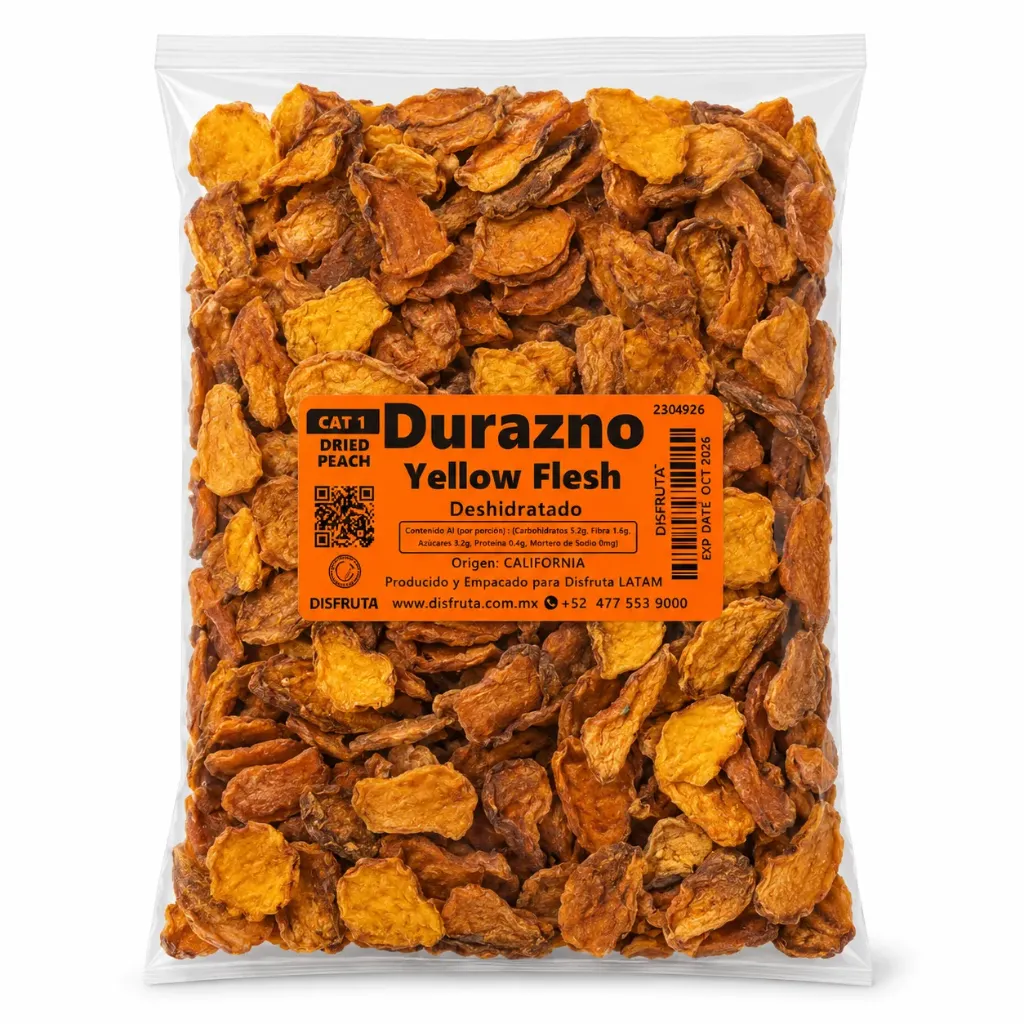 Durazno Yellow Flesh Deshidratado | California | GRL                                                                               