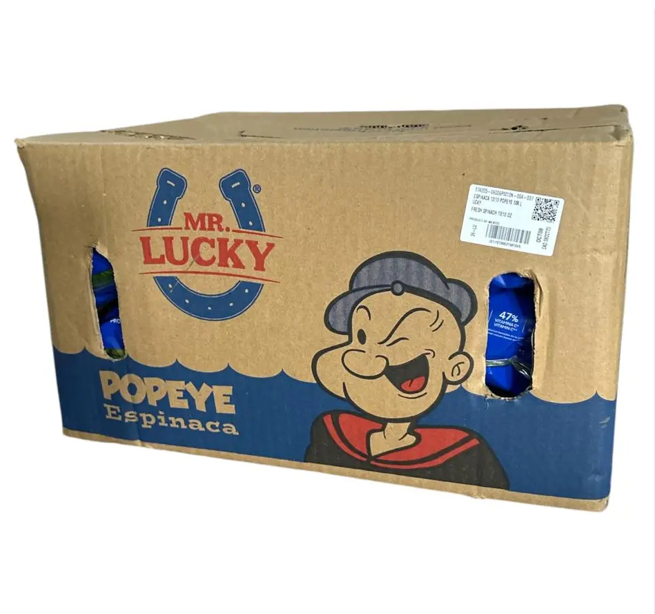 Espinaca Popeye ® | Mr. Lucky® | Guanajuato |  C-CTN 12 Pack/284Gr                                                                             