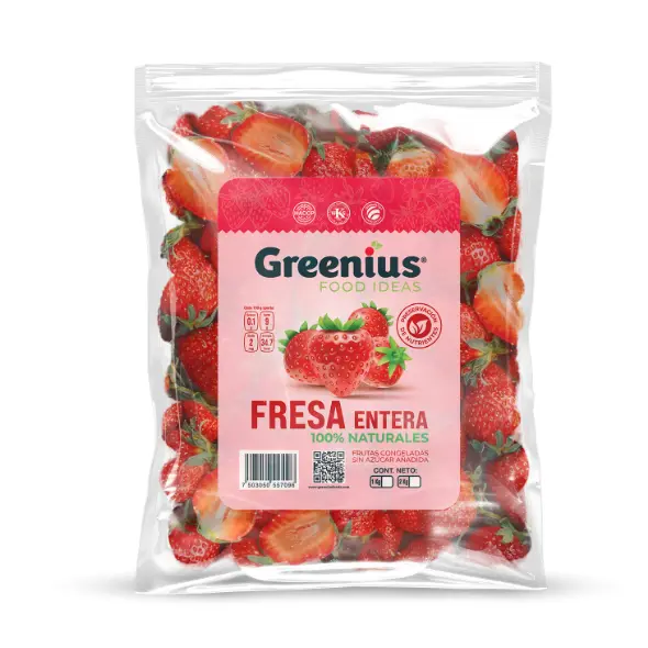Fresa Congelada | IGF |  P. Rebanada | Greenius® | Pack 1KG