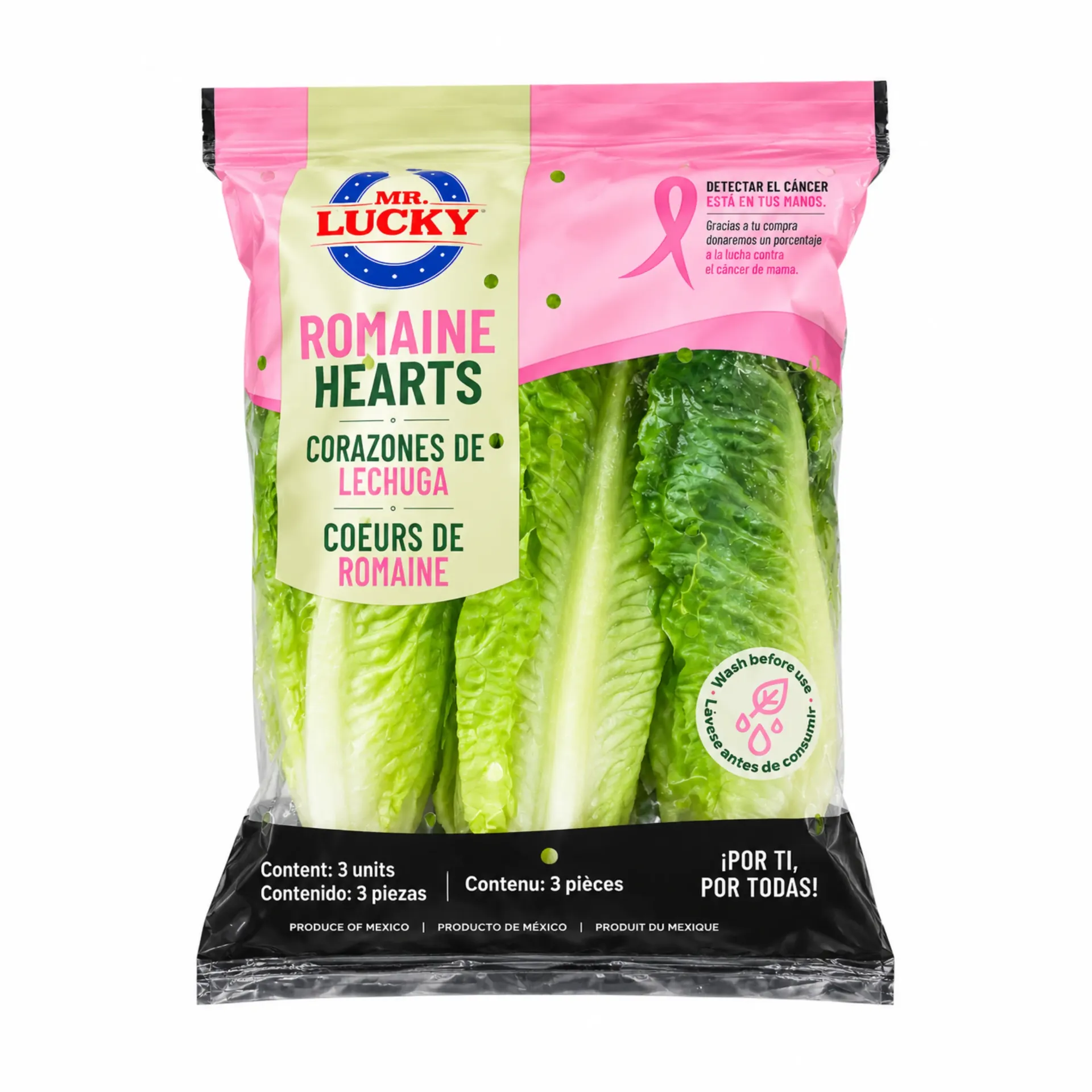 Corazones de Lechuga Romana | Mr. Lucky® | Guanajuato | Pack X3                                                                              