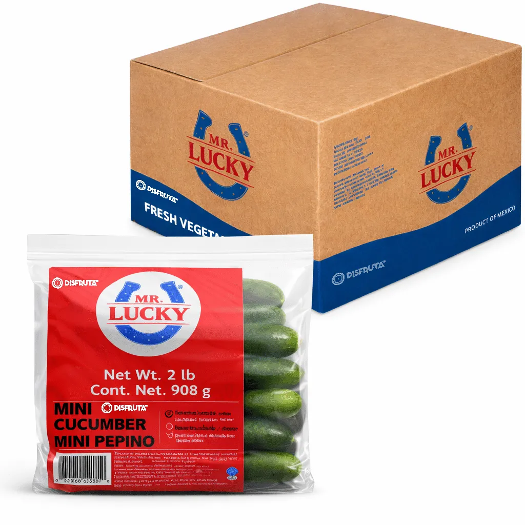 Persian Cucumber | Mr. Lucky® | Guanajuato | CRB-BX 6 Pack/ 2Lbs.                                                                         