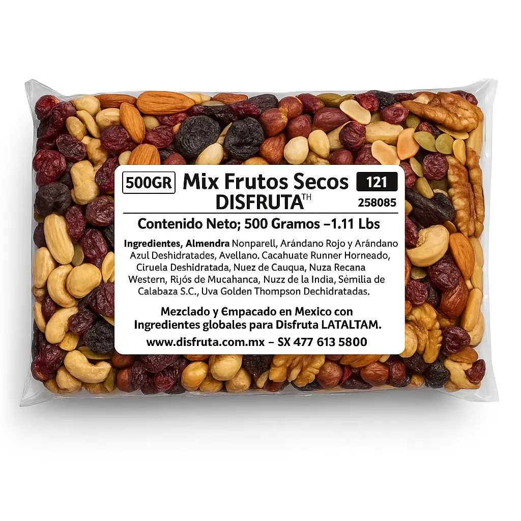 Mixed Nuts & Dried Fruits | 13V  | Disfruta™ | Pack 1.1Lb-500Gr                                                                 