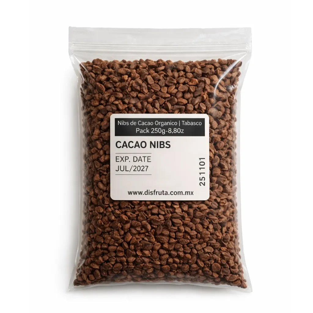 Organic Cacao Nibs | Tabasco | Pack 250 g                                                                      