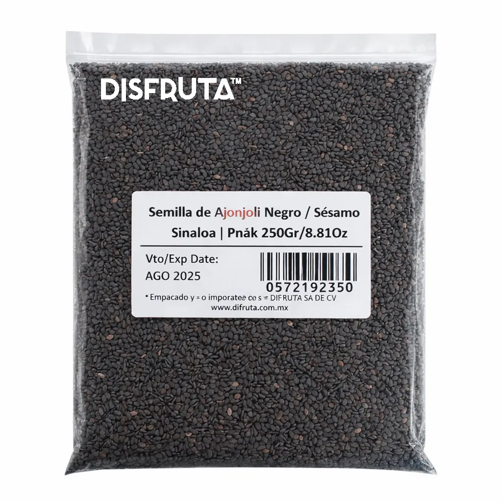 Semilla De Ajonjolí Negro (Semilla De Sésamo) | Pack 250 Gr.                                                                               