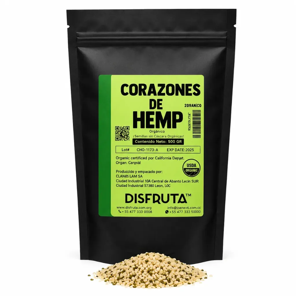 Hemp Hearts  | Canada | Zipbag 1.1Lb- 500Gr                                                                               