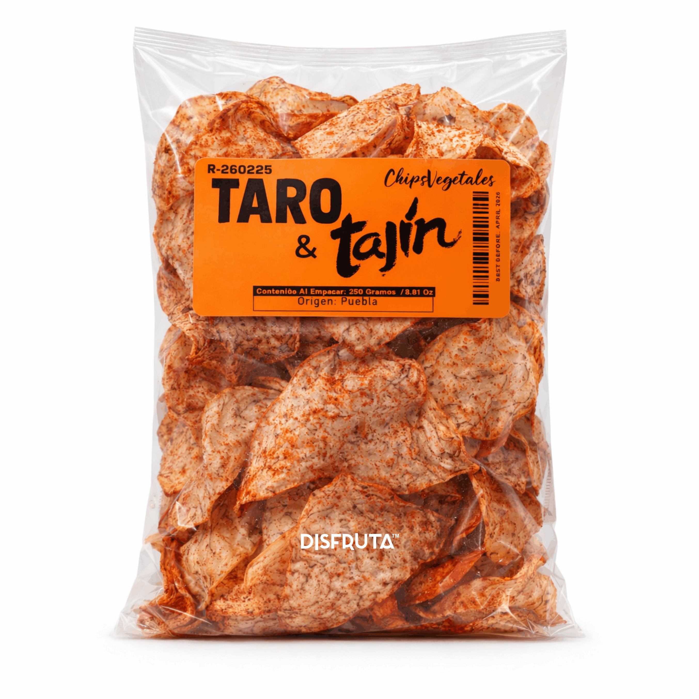 Taro & Chile Tajín® | Veggie Chips | Pack 250Gr