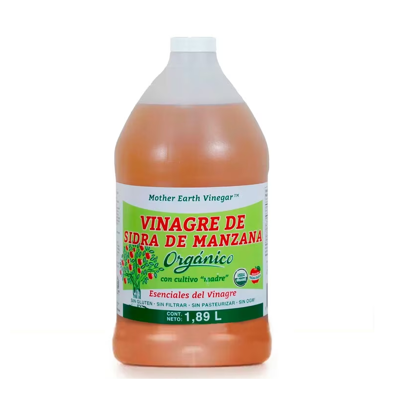 Vinagre De Manzana Orgánico | Mother Earth® | E.U.A. | 2.89 LT                                                                               