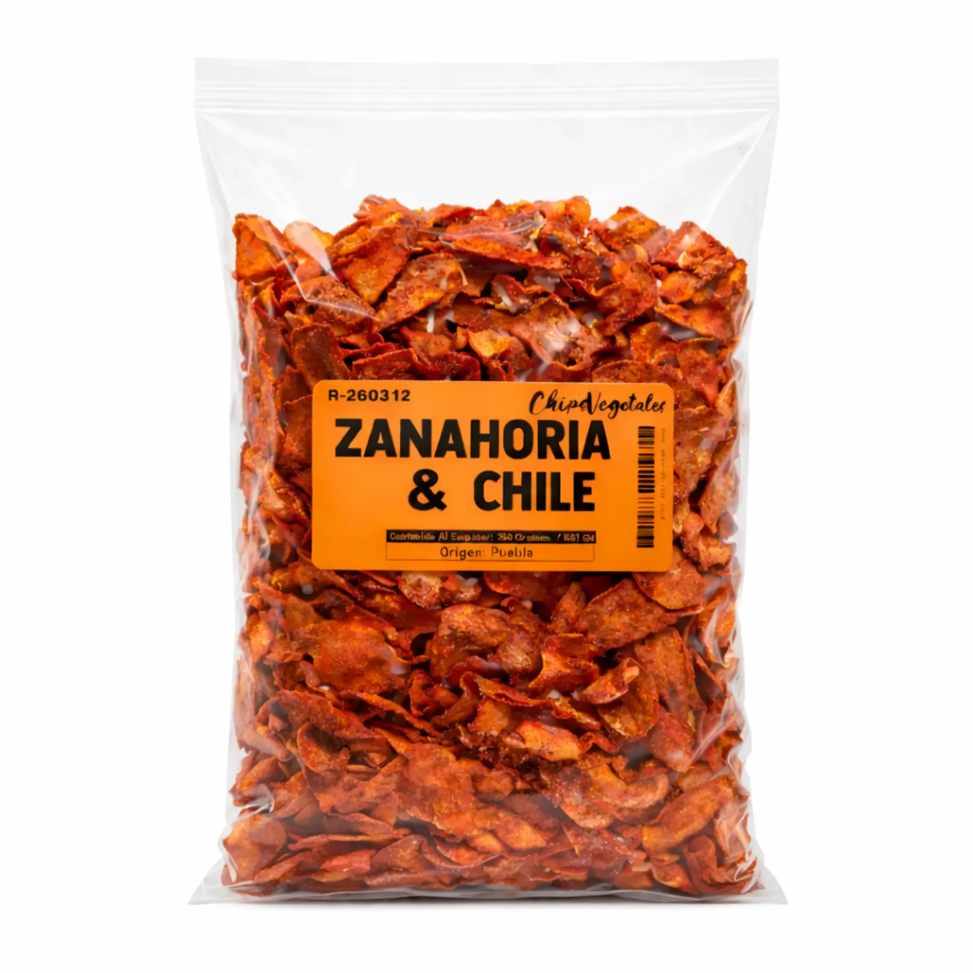 Zanahoria & Chile | Veggie Chips | Puebla | Pack 250Gr