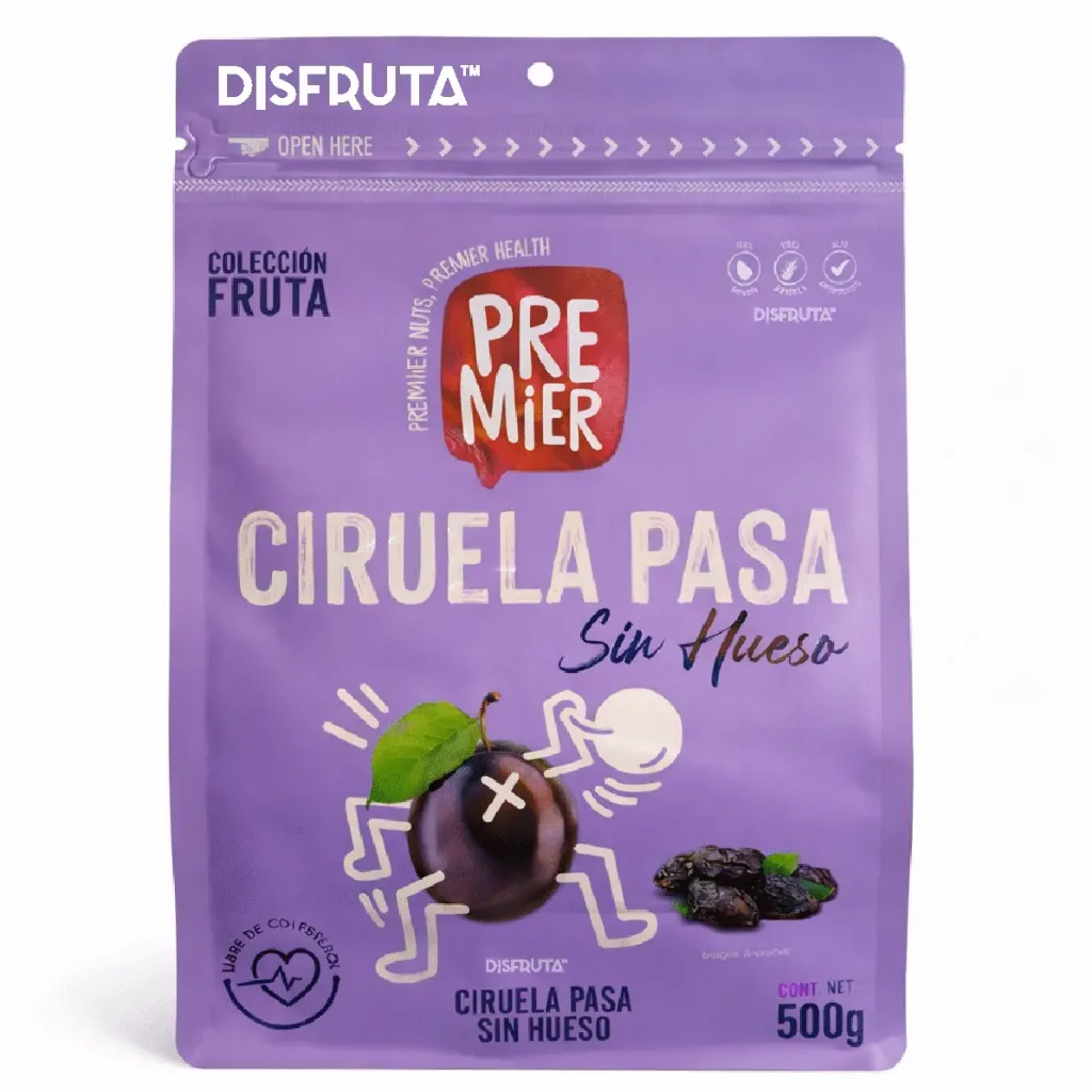 Ciruela Deshidratada | Sin Carozo | Premier® | Chile | ZippBag  500GR