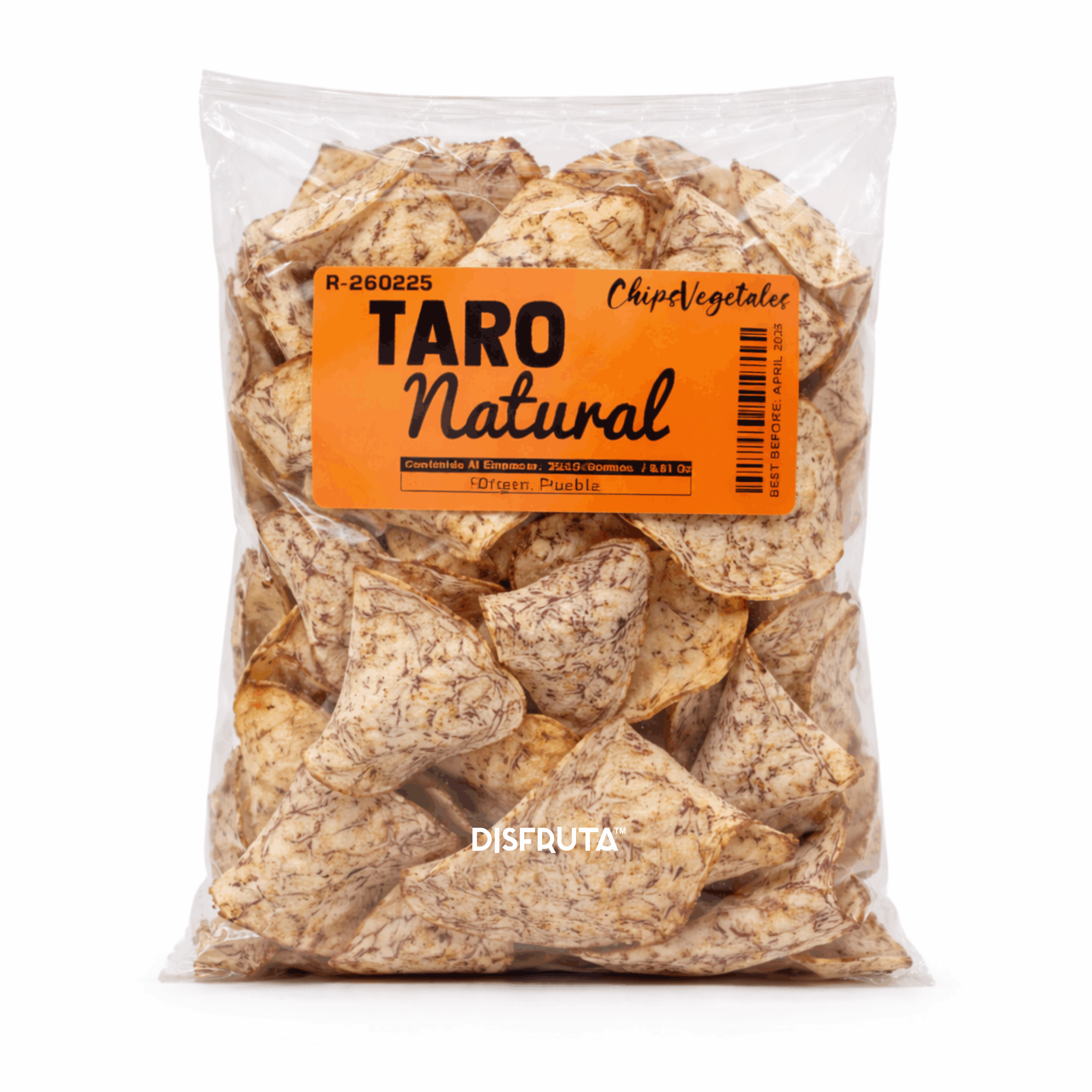Taro Natural | Veggie Chips | Puebla | Pack 250GR