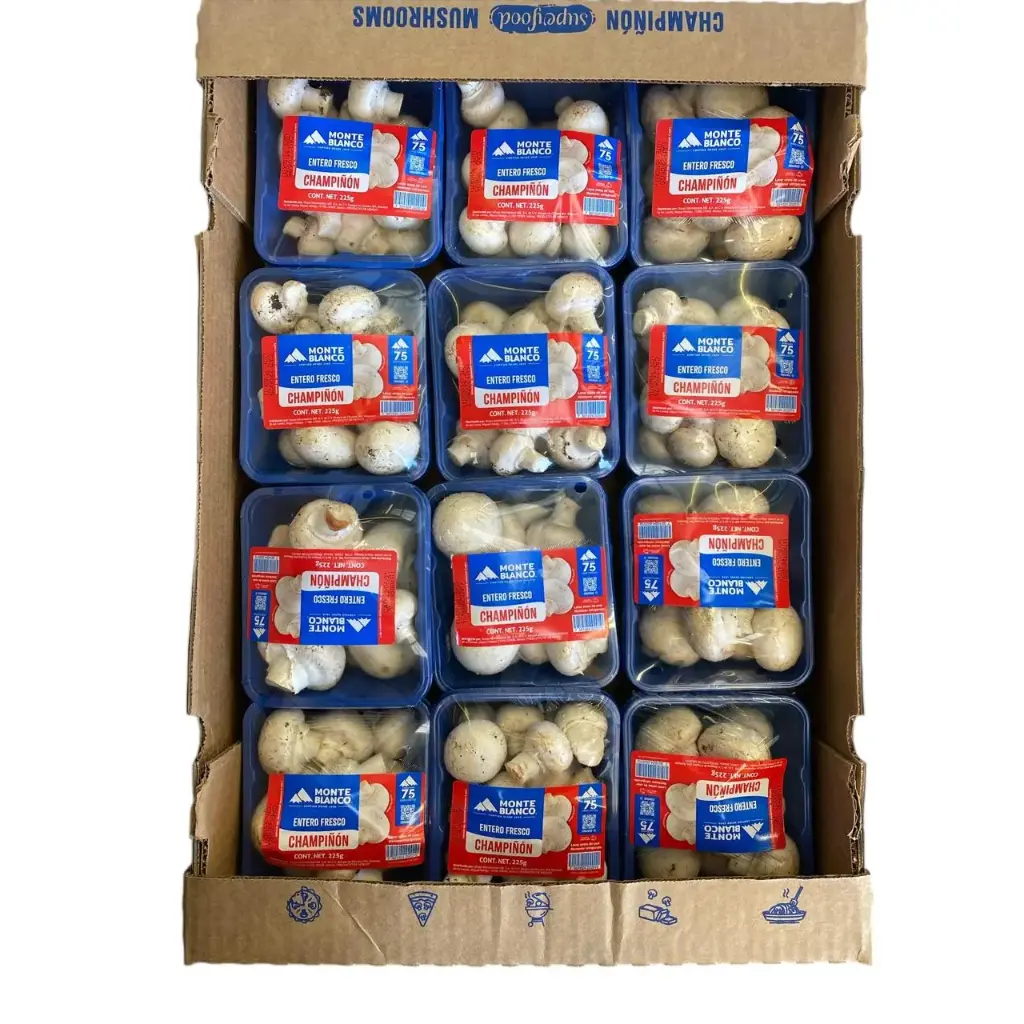 White Button Mushroom | Monteblanco® | C-CTN 12PZ 12Pack/0.5Lb                                                                           