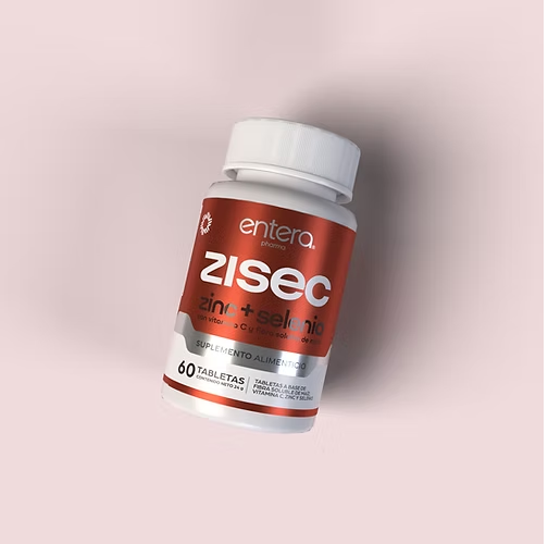 Zisec® | Zinc + Selenio | Entera Parallel® | 60 Tab 