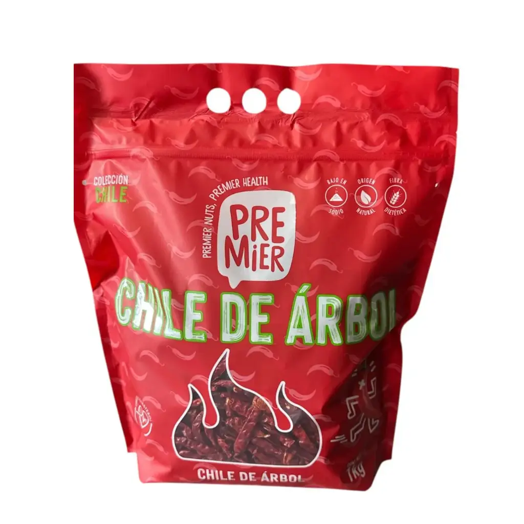 Chile de Árbol | S17 | Sin Cabo | Premier®| India | ZipBag 1Kg 