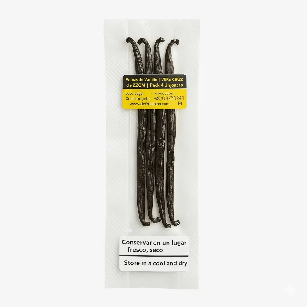 Vanilla Beans | ±18–20 cm | Veracruz | Pack of 4