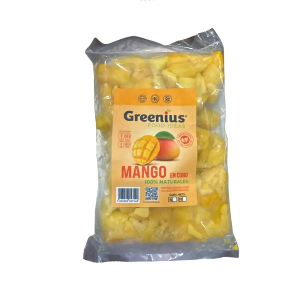 Frozen Mango | Diced Mango | Greenius® | Pack 1KG-2.2lb