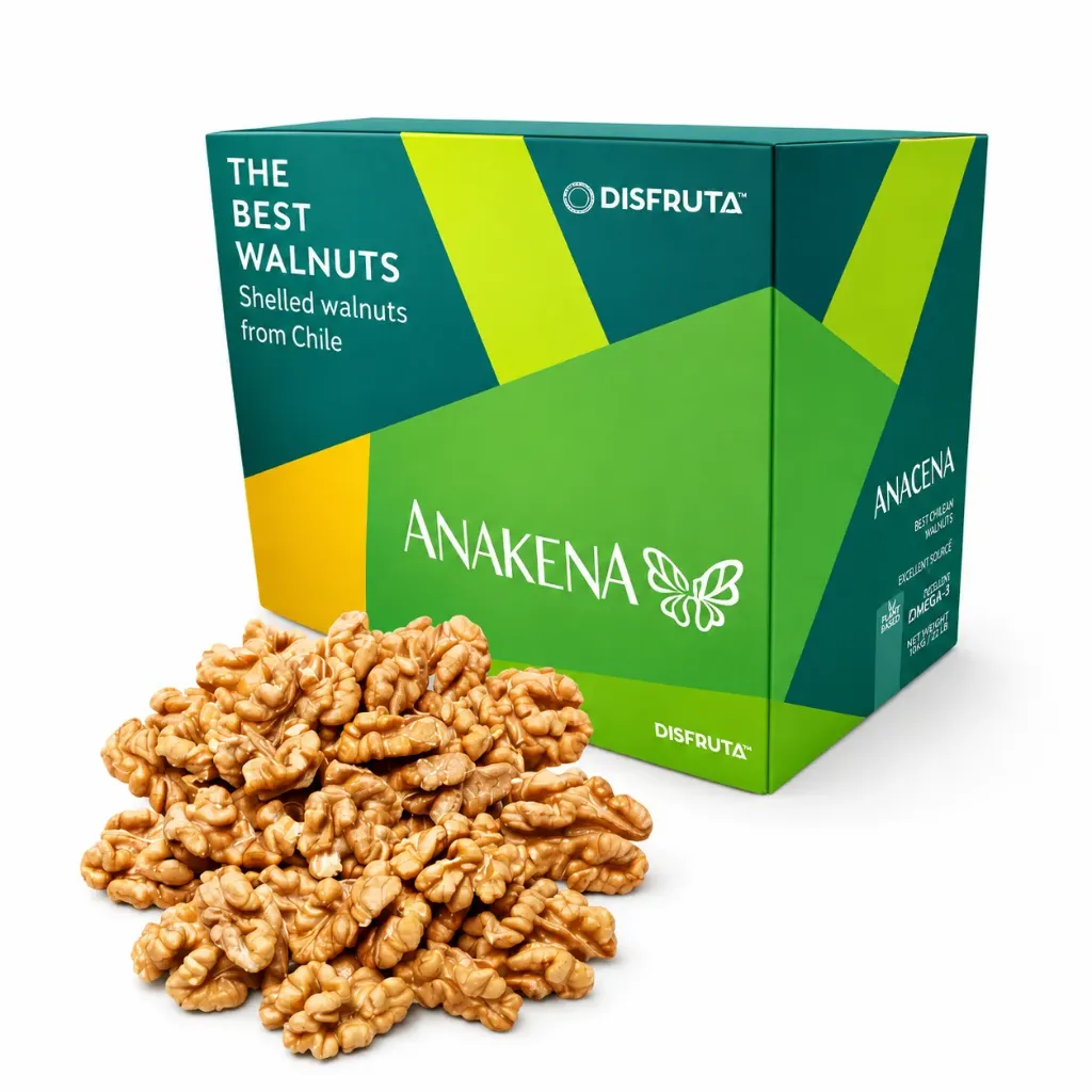 Walnut Kernel | CAT 1 Shelled | ExtraLight | Halves 40% | Anakena® | Chile | CTN-BX 11KG