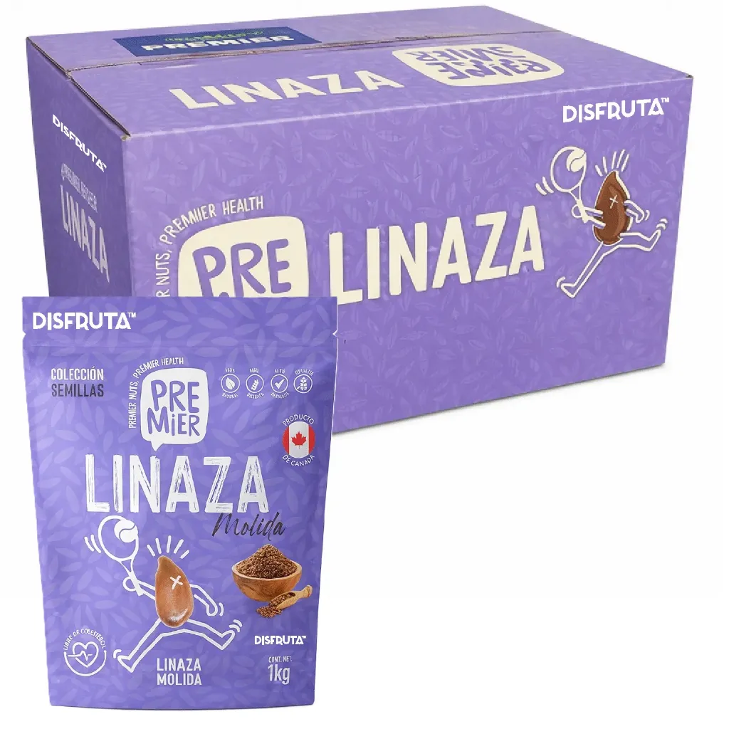 Linaza Molida | Premier® | Canadá | C-CTN 12 PouchBag 1Kg
