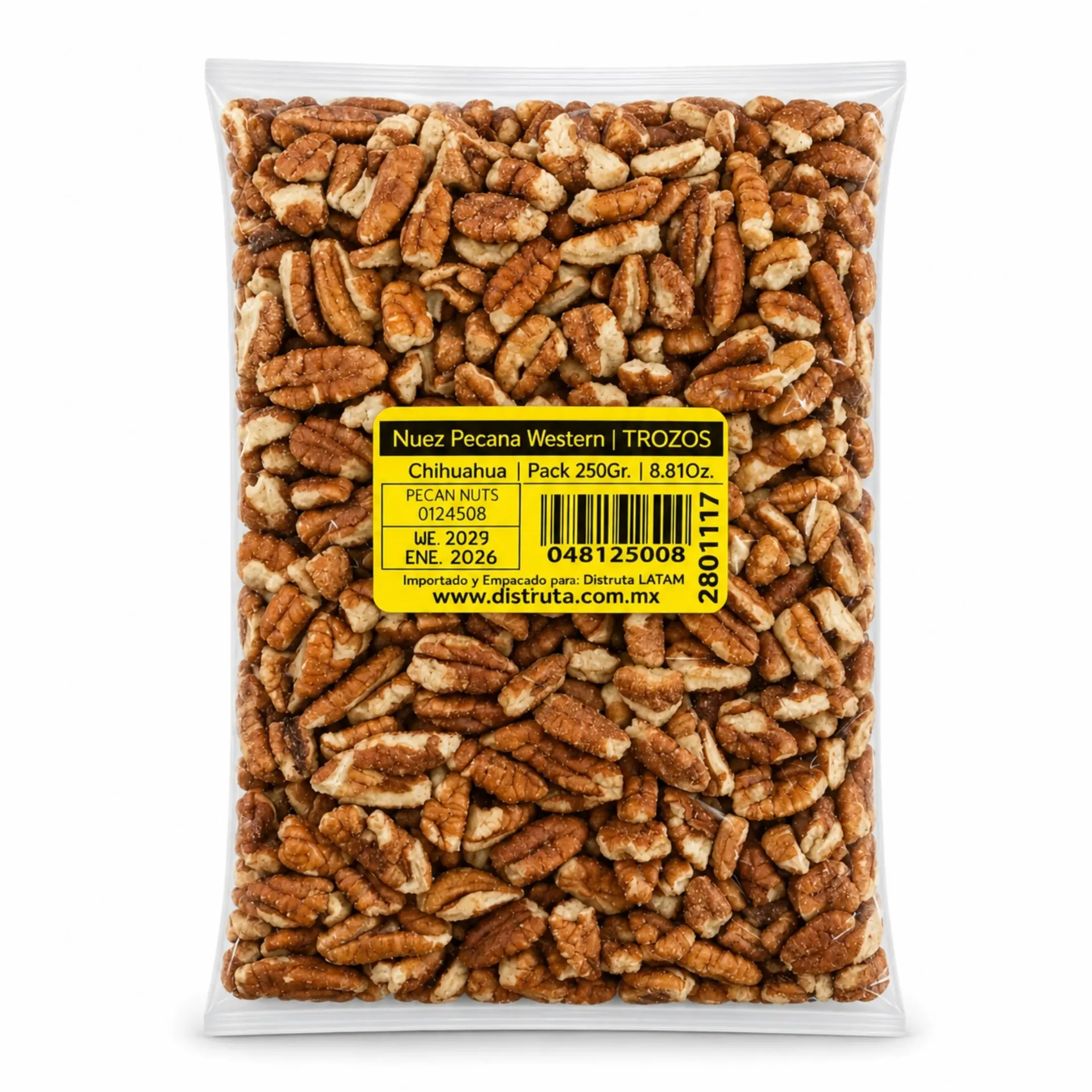Pecan Nuts | Western Shley | # Large Pieces | Chihuahua | Pack 250Gr