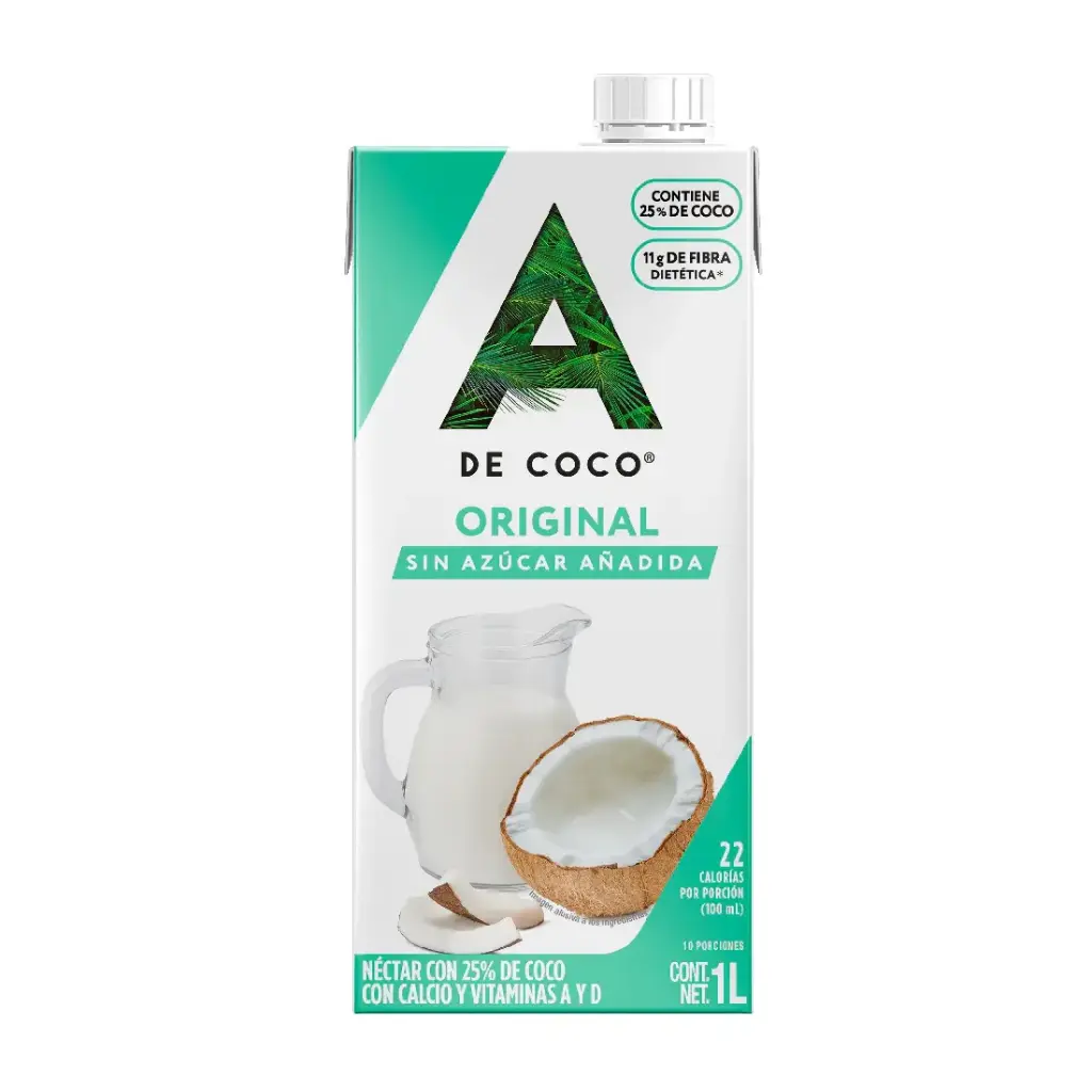 Bebida de Coco | Sin Azúcar | A de Coco® | Colima | 1LT
