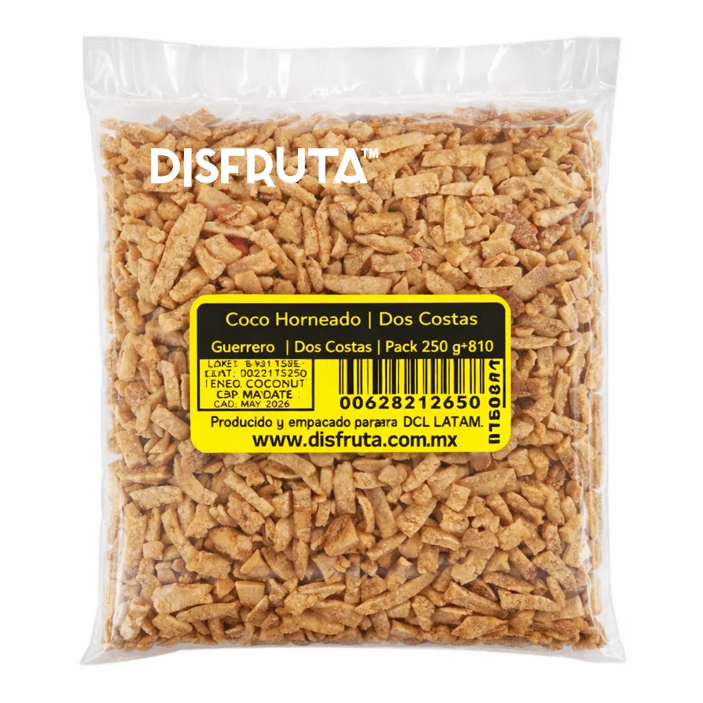 Baked & Candied Coconut Stripes | Mikki ® | Jalisco | Pack 250Gr                                                                                