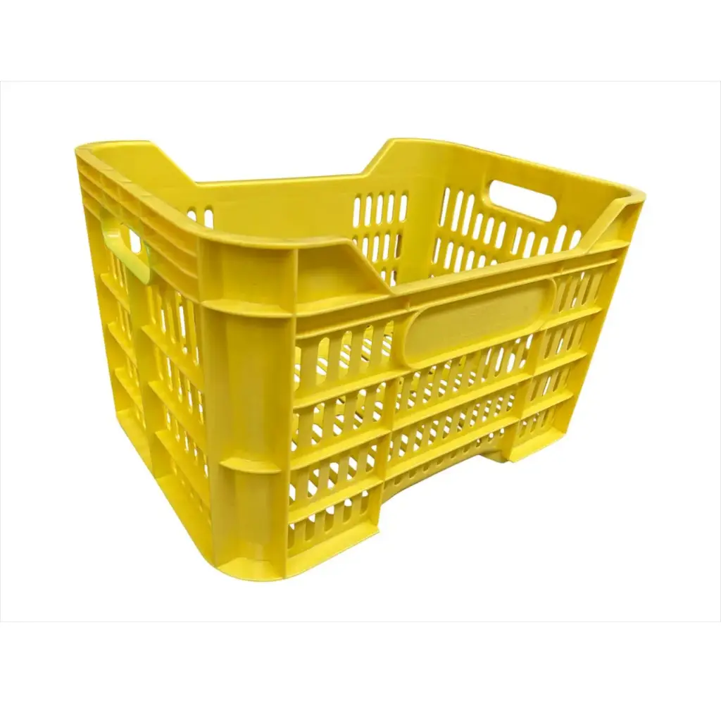 Contenedor Plástico | MiniBox | P. Reciclado | Amarillo | Agribox®                                                                                   