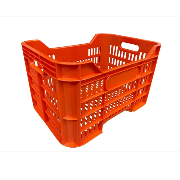 Contenedor Plástico | MiniBox | P. Reciclado | Naranja | Agribox®                                                                                 