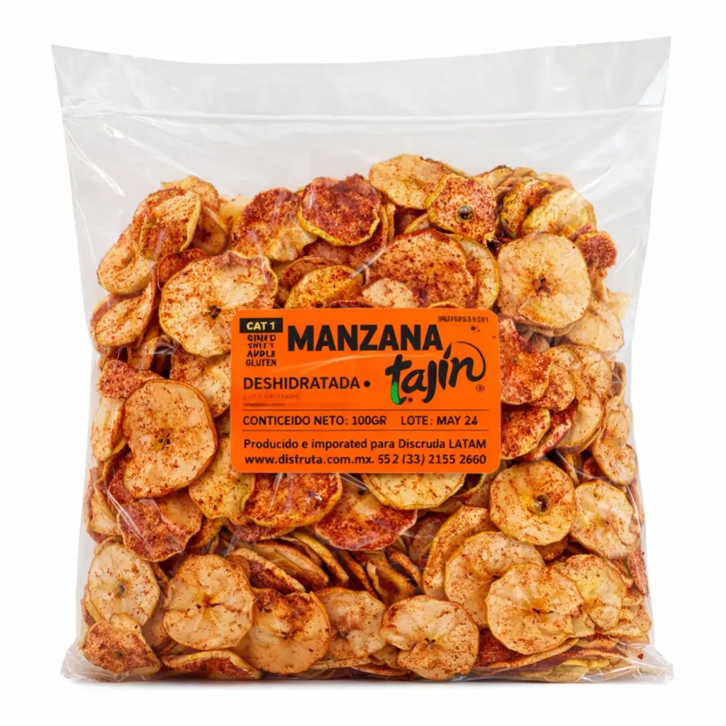 Golden Delicious Apple | Chili Tajín® Style | Dehydrated | Chihuahua | BLK                                                                                                                                             