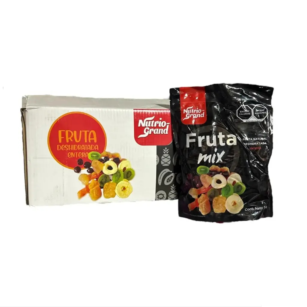 Mix Fruta Confitada | P. ENTERA | NutrioGrand® | C-CTN 10Kg/1Kg ZipBag 