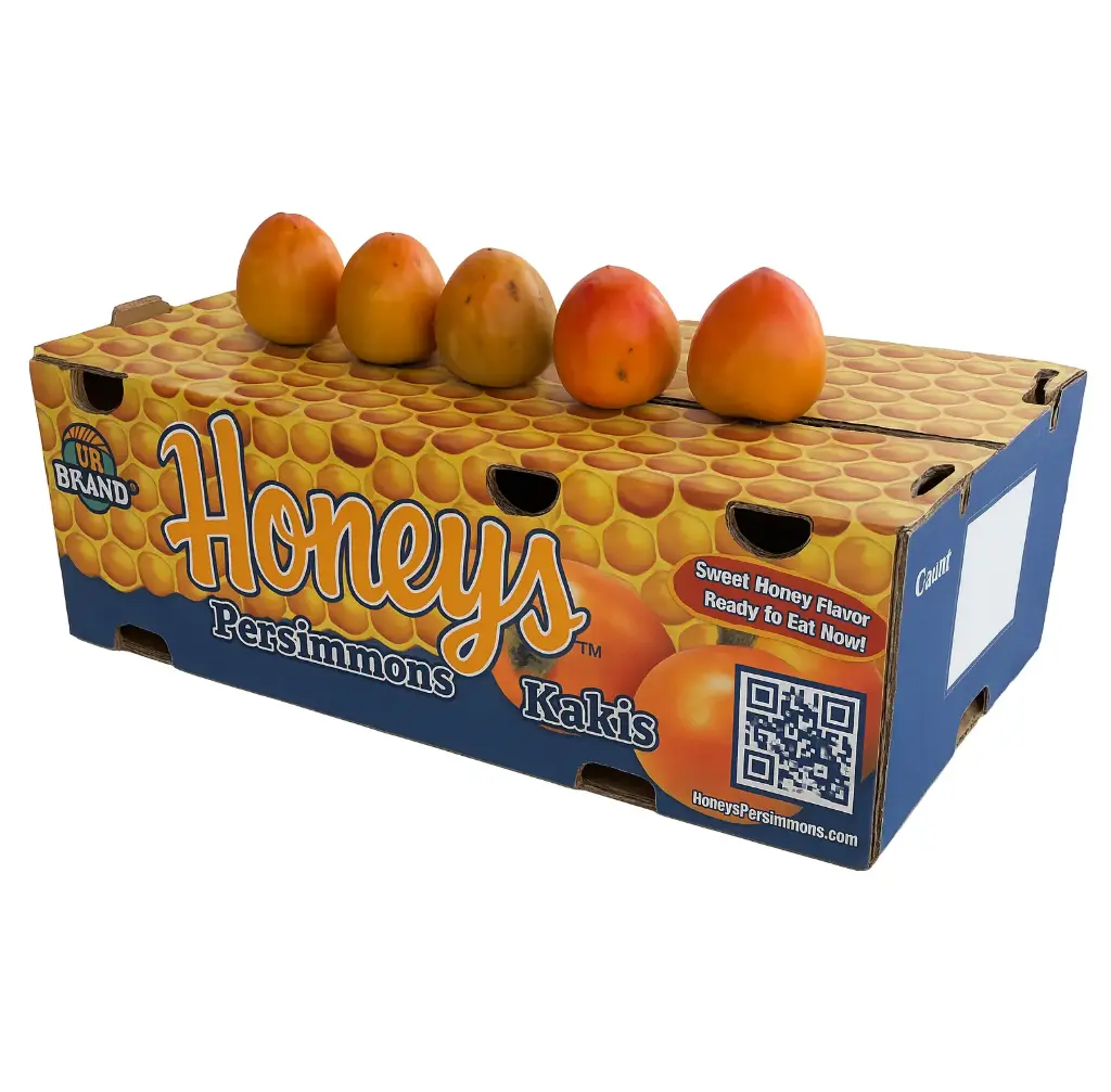 Pérsimo Hachiya (Kakis) | C #50's | Honey's® | California | C-CTN ±11.34Kg  