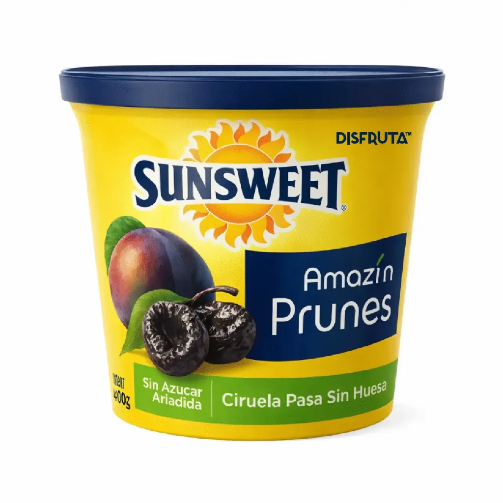 Ciruela Deshidratada Amaz!n® | Sin Azúcar | SunSweet® | Cal. 40/50 | California | CIL 400Gr