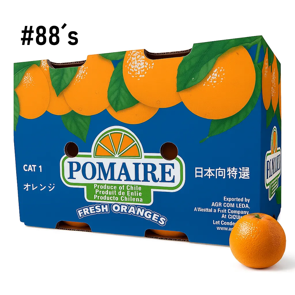 Naranja Navel | Pomaire® | #88 | Chile | C-CTN ±15.2kg