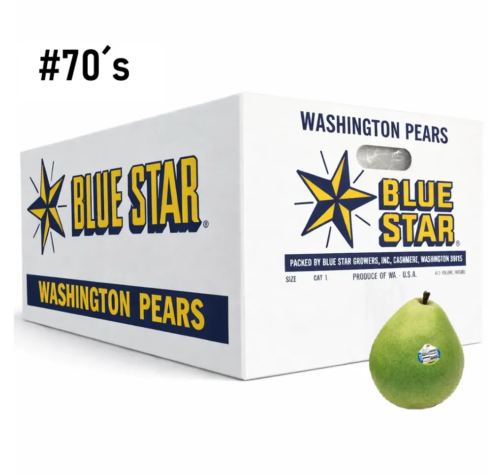 Pera Bearre D'Anjou Verde | #70's | Blue Star® | Washington | C-CTN ±19KG