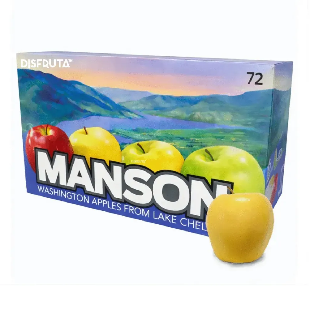 Manzana Golden Delicious | C #72's | Manson® | Washington | C-CTN±18Kg